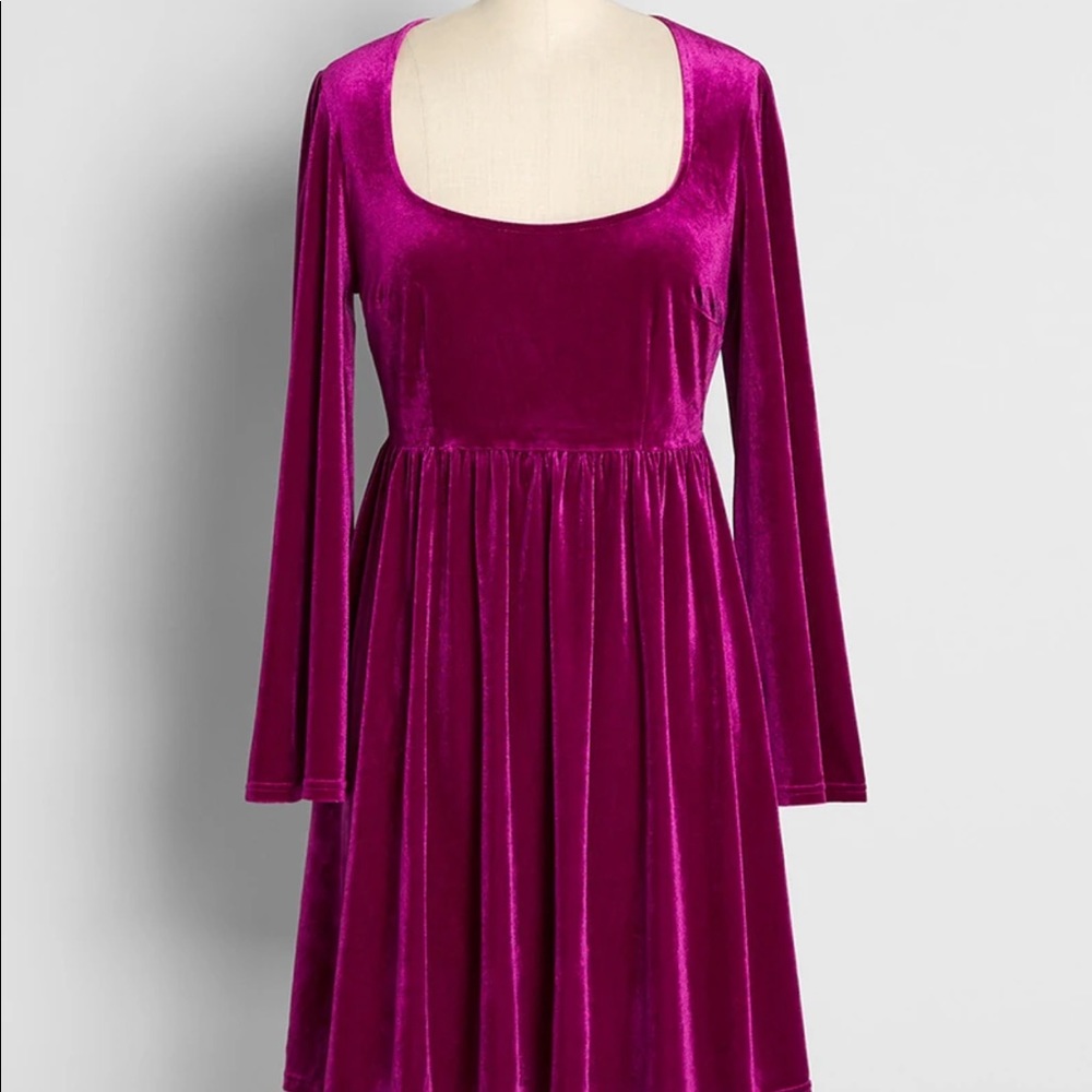 Not Your Babydoll Anymore Velvet Mini Dress